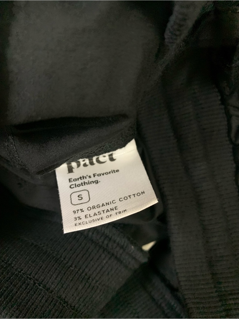 Pact Women's Black Track Jogger Pants - Picture 4 of 4